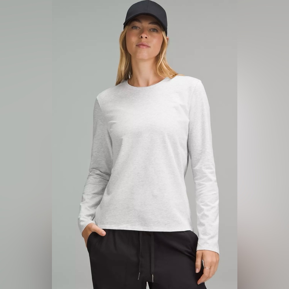 Lululemon Organic Cotton Crewneck Long-Sleeve Shirt